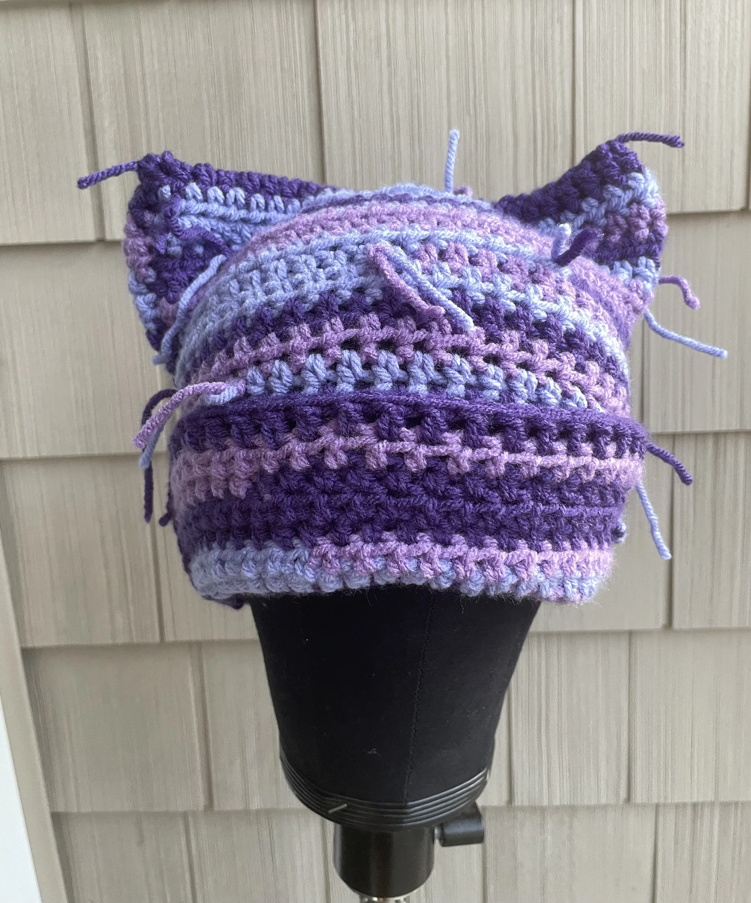 Crochet handmade cat ears beanie , cute fashion ,
