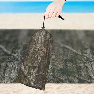 Moss Bark Waterproof Beach Blanket, 59" x 79", Comfortable & Portable for Summer Trips, Picnic, Hiking or Outdoor Activities