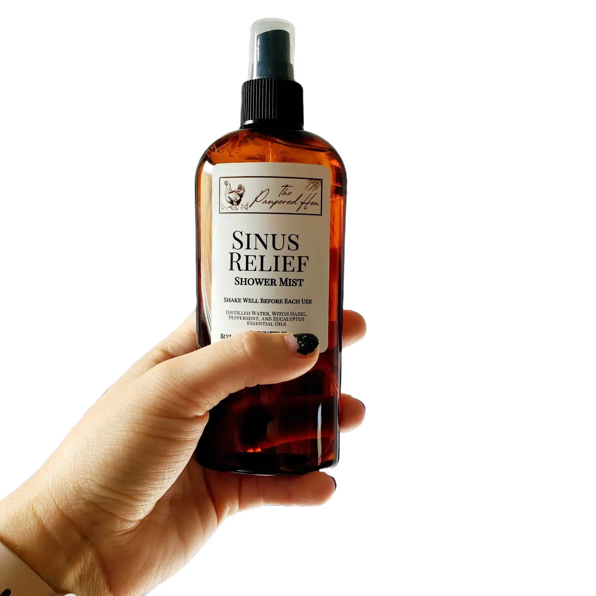 The Pampered Hen Sinus Relief Shower Mist - 250g Body Spray for Comfortable Skin Care - Versatile Shower Spray for Stress Relief - Soap