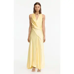 Acler Eastoncroft Maxi Dress in Lemon Sorbet