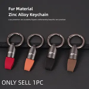 Creative Universal Car Key Chain Leather Fashion Men Women Key Ring Accessories For Ford Galaxy Bronco Ecosport Maverick Escape PUMA Tourneo F150 F350 F250 C-MAX Vertrek B-MAX Escort Flex Figo EDGE KA S-MAX
