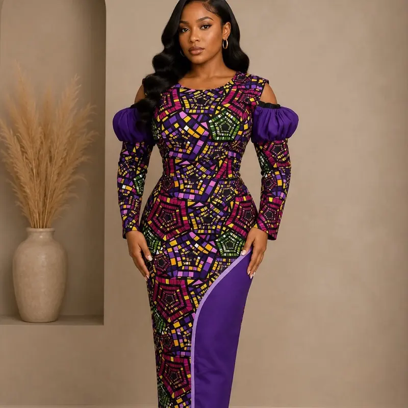 Women's Ankara Formal Dress, Lady's Elegant Stylish Formal Wear for Womenswear Occasions