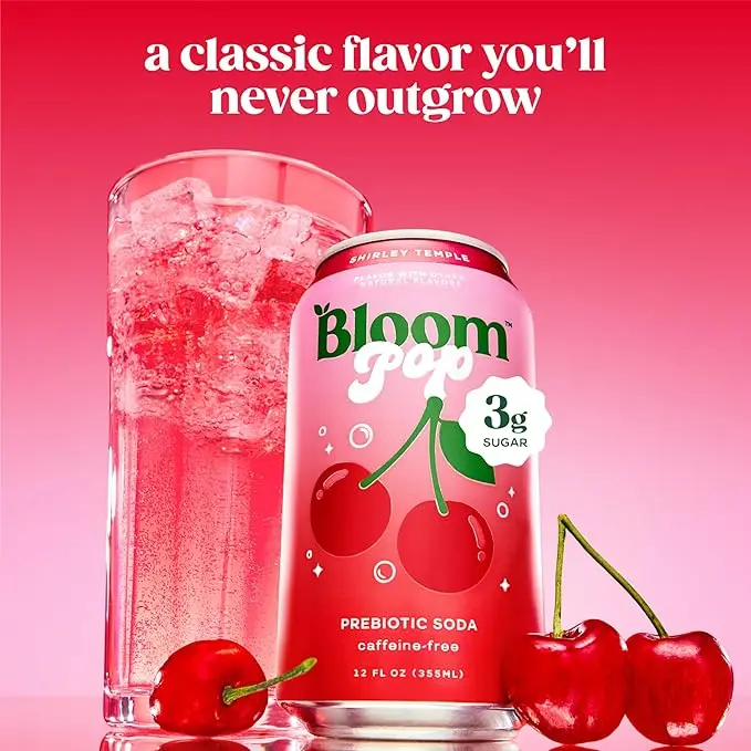 2 Packs Bloom Pop Prebiotic Soda 2 Packs Bloom Pop Prebiotic Soda