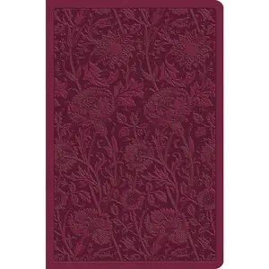 USED-ESV Value Compact Bible (Trutone, Raspberry, Floral Design) by Esv Bibles (Imitation Leather)