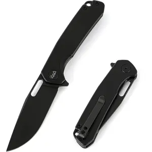 Pocket Knife 3.3" Folding Knife Premium 14C28N Blade with Aluminum Handle Pocket Clip, EDC Knife for Camping, Hunting, Hiking, Survival and Outdoor Activities