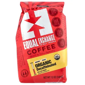 Equal Exchange Organic Coffee, Ground, Full City Roast, Decaffeinated, 12 oz (340 g)
