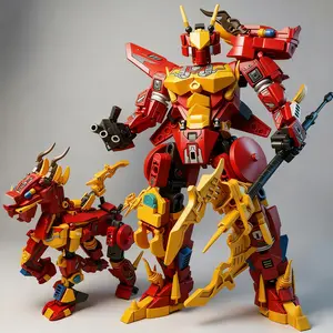 485pcs Superhero Luffy Mecha God Buildable Model Kit, DIY Building Toy for Boys & Kids, Creative Gift for Christmas Halloween Birthday