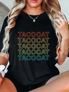 100% Cotton Vintage Taco Cat Shirt Tacocat Men Women Youth T-Shirt