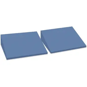XL  Yoga Wedge Blocks, Black, Set of 2, 16.5? Incline, 13" x 12.75" x 3.75", for Yoga, Stretching, Squats & Physical