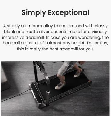 WalkingPad R2 Walk&Run 2IN1 Foldable Treadmill Use For Home&Office, Max-speed 7.4 MPH