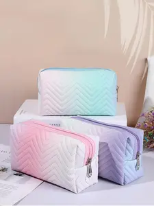 Colorful Tie Dye Zipper Makeup Bag, Waterproof Cosmetic Storage Bag, Makeup Organizer Pouch, Versatile Storage Bag for Travel, Office, Home, Travel Cosmetic Bags, Cosmetics Organizer, Travel Beauty Bag