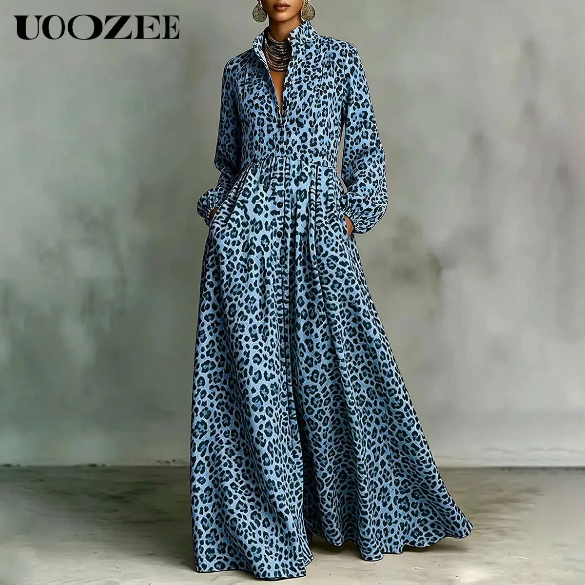 Leopard Print Blue