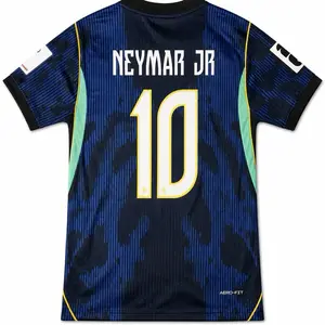 26 WC Neymar Jr Player Version Jersey - 26 Season Slim Fit with Player's Number and Name for Fans
