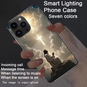 Cloud based Holy Elephant Colorful Intelligent Voice Controlled Luminous Phone Case Suitable for S25Ultra/S24Ultra/S22Ultra/S23Ultra/S21Ultra/S20Ultra/S10+/S10/S10 5G/Note20Ultra/Note10+/A55/A54/A53/A52/A35/A34/A32/A25/A73/A15/A56/A42/A14/A13 Fold 7/Fold6