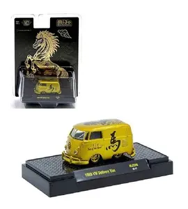 M2 MACHINES 1960 VW DELIVERY VAN IN GOLD "2026, YEAR OF THE HORSE" 1:64 SCALE DIECAST MODEL 31500-MJS96-6B