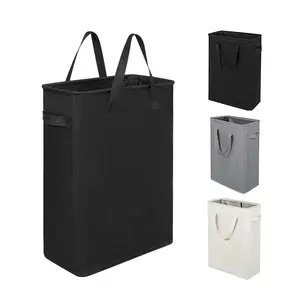 Foldable Laundry Basket, 1 Count Dirty Clothes Basket with Handles, Durable Laundry Basket for Clothes, Tall Laundry Basket for Laundry Room