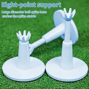 Durable Golf Divot Tool, Adjustable Height, Innovative 8 Claw Design, Enhances Swing Stability, Outdoor Sports Gear, Plastic Material