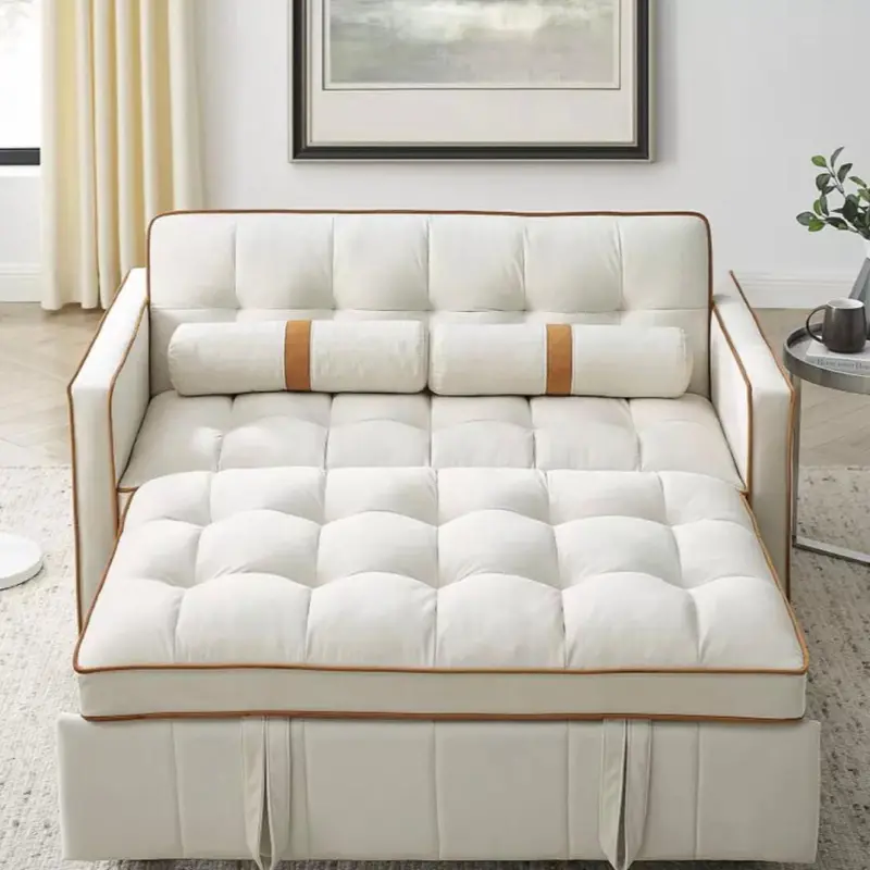 Pull Out Sleep Sofa Bed 2 Seater Loveseats Sofa Couch for Office Living Room US