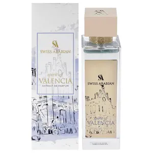 Swiss Arabian Spirit of Valencia Perfume - Unisex Long Lasting Arabian Fragrance Citrus Floral Amber Scent Extrait de Parfum 3.4 oz