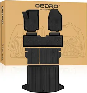OEDRO Floor Mats Trunk Mat with Backrest Mat Fit for 2025 2026 Chevrolet Equinox (Only Gas) & GMC Terrain