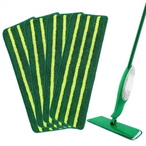 4 Pack Mop Refills Compatible for Freedom Spray Mop Head - Machine Washable Microfiber Heads, Multi-Surface Floors and (Mop not Included)