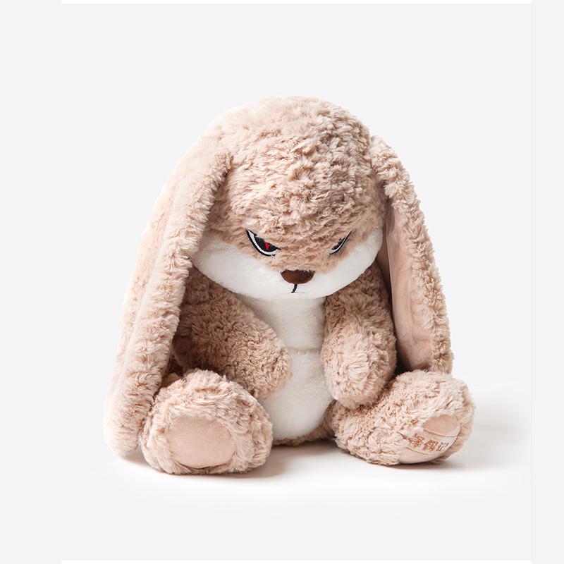 【ZEIO TOYS】Christmas gift-giving Cool drop drop rabbit plush toy doll Cute rabbitdoll comfort doll Holiday gift companion Valentine's Day giftBunny Funny ear Perfect for a Gift (Brown)