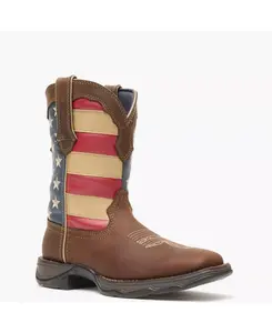 Women's Lady Rebel by Patriotic Pull-On Western Flag Boot