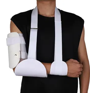 Humeral fixed splint protective kit, adjustable upper arm splint and adjustable arm sling for conservative treatment of humeral mid section fractures, suitable for both left and right arms for postoperative external fixation