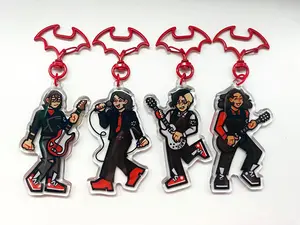 My Chemical Romance Keychains, Gerard Way, Mikey Way, Frank Lero, Ray Toro Keychain, Perfect charm for bag, key, gift