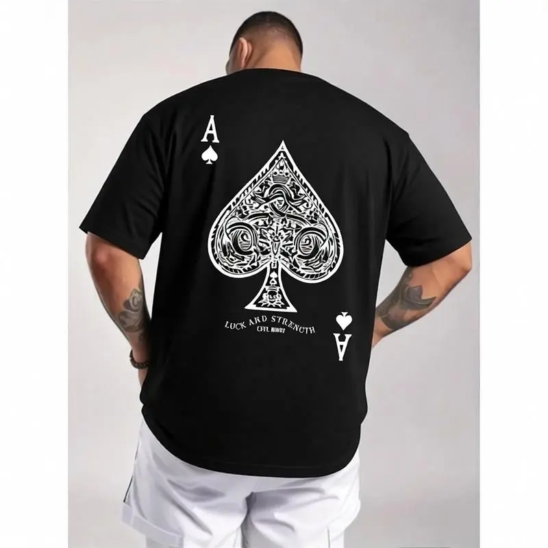 Classic Graphic T-Shirt, Comfy Unisex Top Featuring a Relaxed Short-Sleeve Design and Durable Round Neck, Menswear