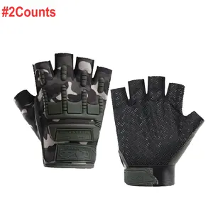 1Pair Fingerless Sports Gloves Half Finger Cycling Gloves for Men Women, Motorcycle Bike Cycling Driving Hunting Hiking Riding Outdoor Sport Gloves Workout Accessories