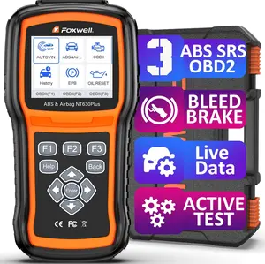 FOXWELL NT630 Plus OBD2 Scanner with ABS and SRS, 2025 ABS Auto Bleed Scan Tool Brake SRS Scanner Live Data, Car Code Reader Diagnostic Tool Bidirectional Scanner with SAS Oil Light Vehicle