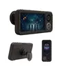 Waterproof Bathroom Shower Smartphone Stand with Wireless Bluetooth Speaker - Rotatable 360° Grip, Touch Sensor Access, Suction Cup Wall Mount, Universal Adjustable Secure Hold, Landscape View, Foam Padding Cushions Impact, Bathroom Gadget Phone Accessory