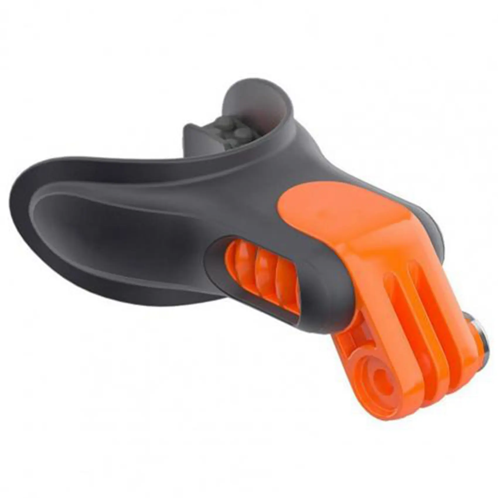 GoPro Mouth Mount Bite Piece - Lightweight, Durable, Soft Braces, Breathable Opening, Orange+Black Portable Accessory for GoPro Hero 7/6/5 Action Cameras, Sports Camera Accessories, Photography & Vlog Use, Surfing, Skiing Support, Camera Accessories For P