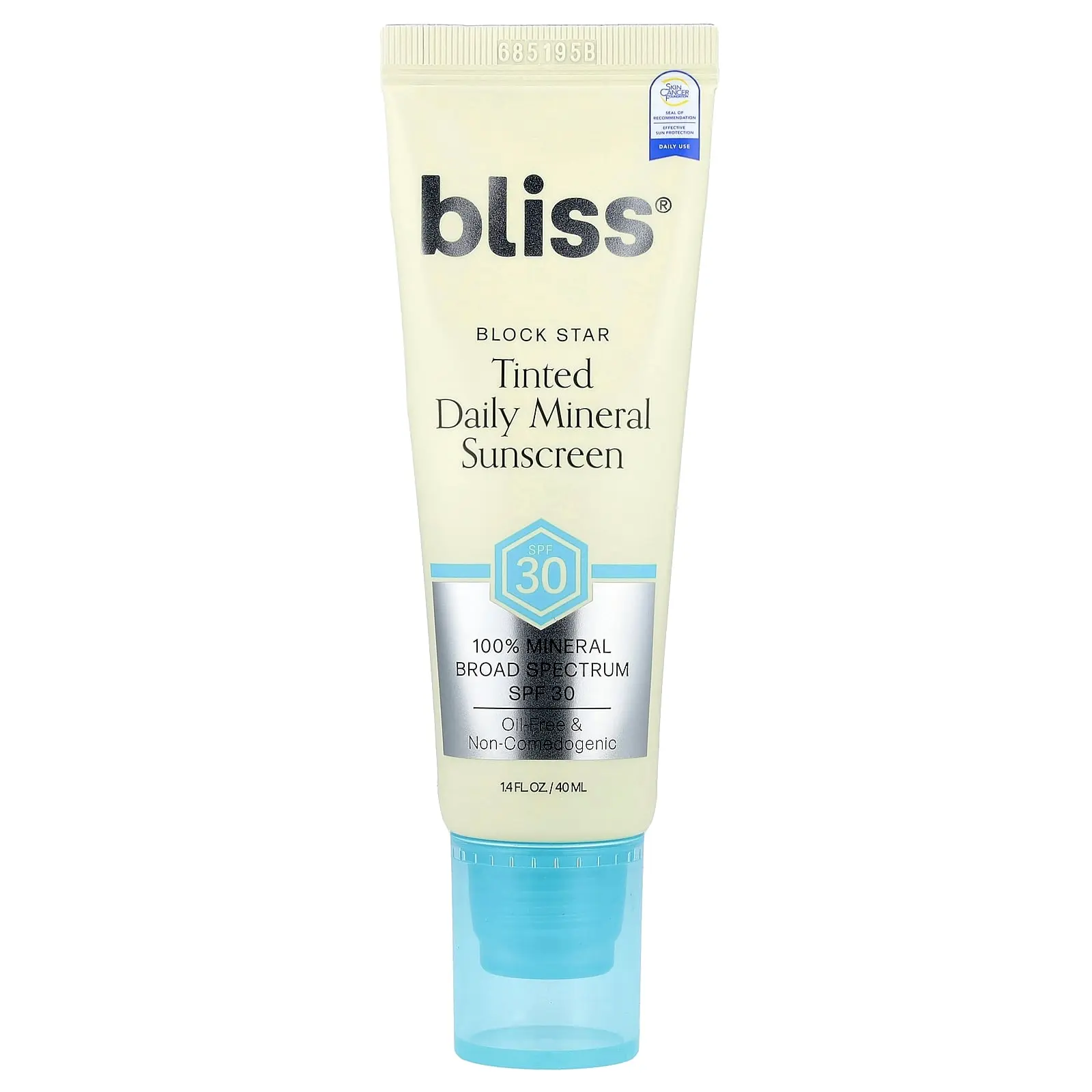 Bliss Block Star, Tinted Daily Mineral Sunscreen, SPF 30, 1.4 fl oz (40 ml) | HSA/FSA Eligible
