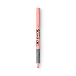 BIC GBLDP61AST Brite Liner Grip Pocket Highlighter, Assorted (6-Pack) - Clip Functionality, Finger Grip Markers & Highlighters, Clip Functionality Markers & Highlighters