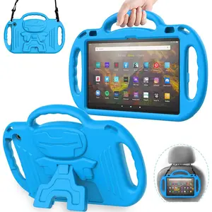 Case for Fire HD 10 & Fire HD 10 Plus  Model Tablet (13th/11th Generation 2023/2021 Release), with  Strap, Lightweight Shockproof Handle, Blue