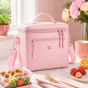 【On Sale】GLORIEROO Cute Insulated Lunch Bag for Women, 8L Large Leakproof Waterproof Cooler Tote, Reusable Lunch Box Bag with Adjustable Strap for Work, Office, School, Picnic, Beach & Summer Essentials outdoorfun