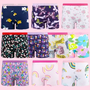 Girls' 10-Pack Cotton Boyshorts – Soft, Breathable & Comfortable Boxer Briefs for Kids and Toddlers (3T-10Y)