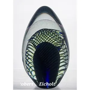 Art glass paperweight signed Eicholt