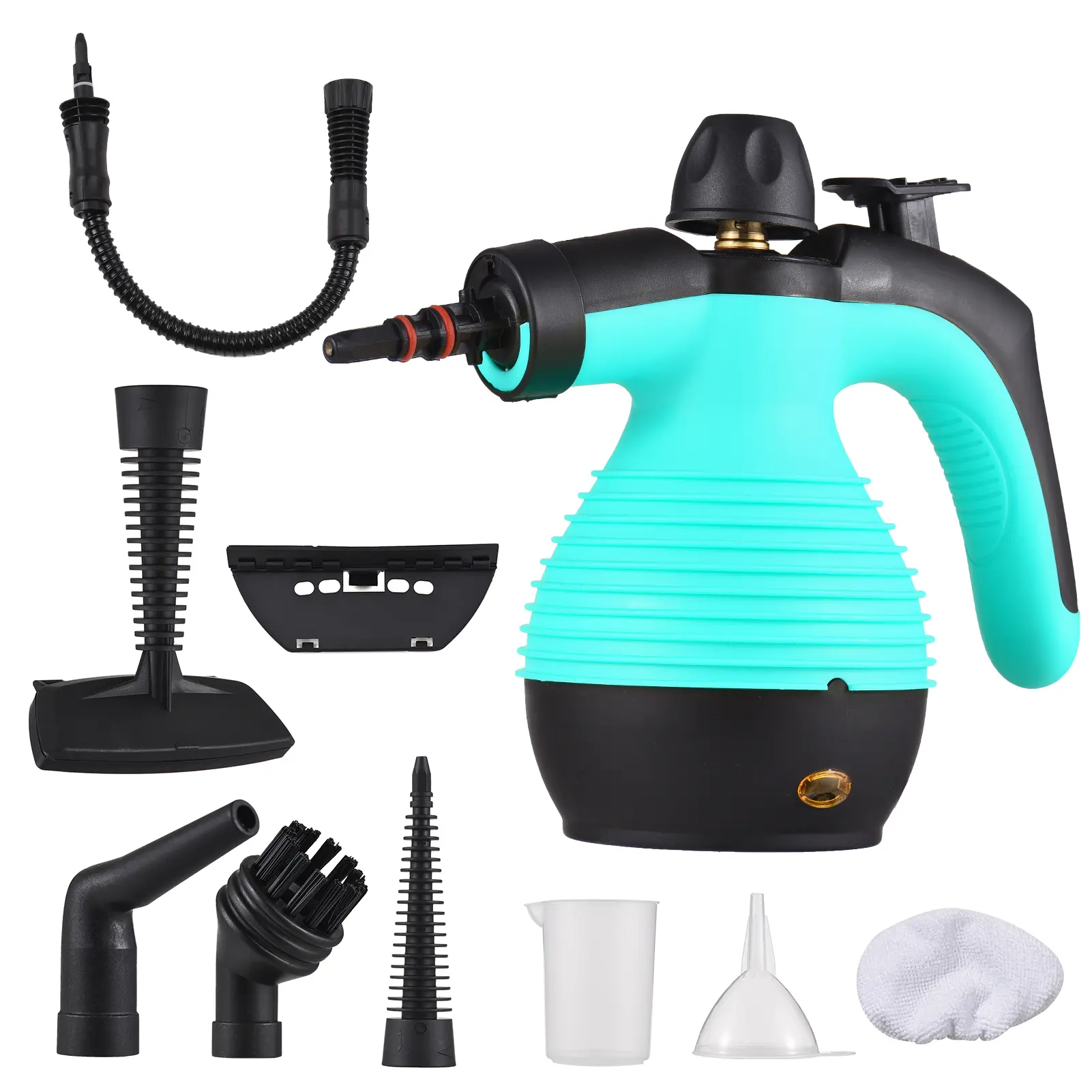 Portable Handheld Steam Cleaner, 1050W Multifunctional High-Temperature Pressurized Cleaning Machine with 9 PCS Accessories for Kitchen, Bathroom