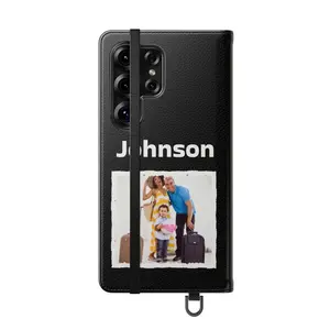 Personalized Vegan Leather Wallet Case Custom Photo Phone Cover for Samsung Galaxy