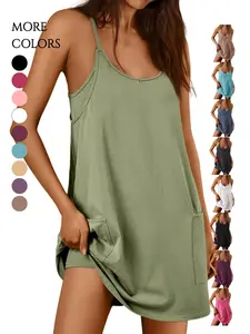 Women's Tank Top & One-Piece Short Set, European-American Style, Perfect for Daily Wear, Ideal for Comfortable, Womenswear