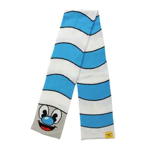 Cuphead Mugman Straw Knit Scarf