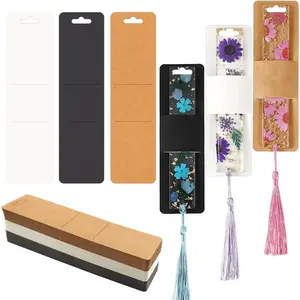 99Pcs DIY Resin Bookmark Sleeves Paper Wrapping Supplies for Small Business Gift Decoration Party Favor 3 Colors