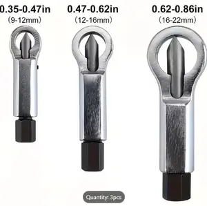 3pcs Metal Nut Splitter Separator, Metal Nut Splitter Breaker Manual Pressure Nut Splitter Remover Extractor Tool