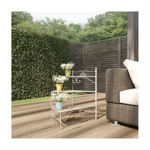 Pure Garden 3-Tier Indoor/Outdoor Folding Spiral Plant Stand