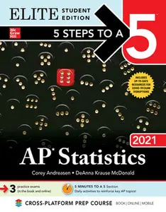 USED-5 Steps to a 5: AP Statistics 2021 Elite Student Edition by Andreasen, Corey (Paperback)