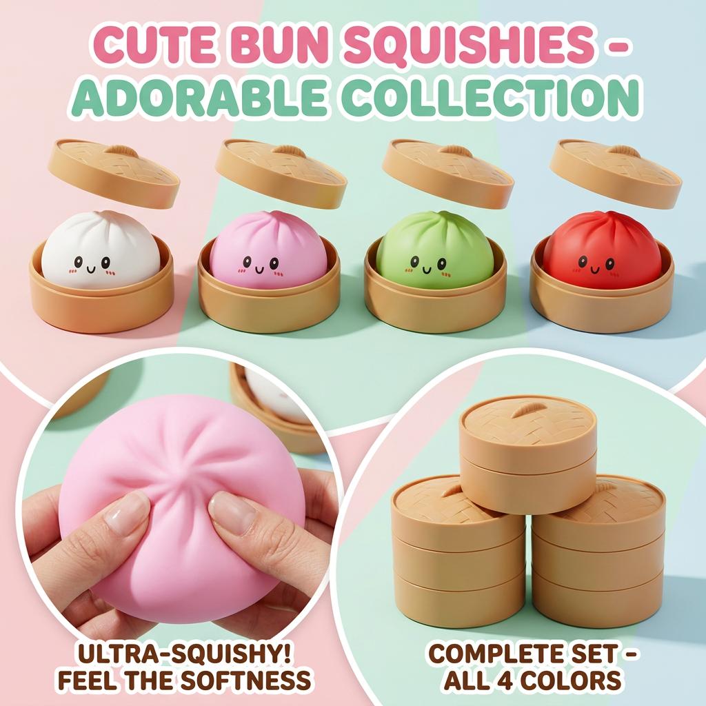 Giant Glitter Dumpling Giant Colorful Cute Expressions Dumplings Relieving Adult Stress Used as a decorative ornament Soft Dough-like Material Extremely soft Knead with Confidence