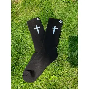 God First + Im Second Pair Socks - Faith-Inspired Socks with Bold Design, Breathable Fabric-Trust God